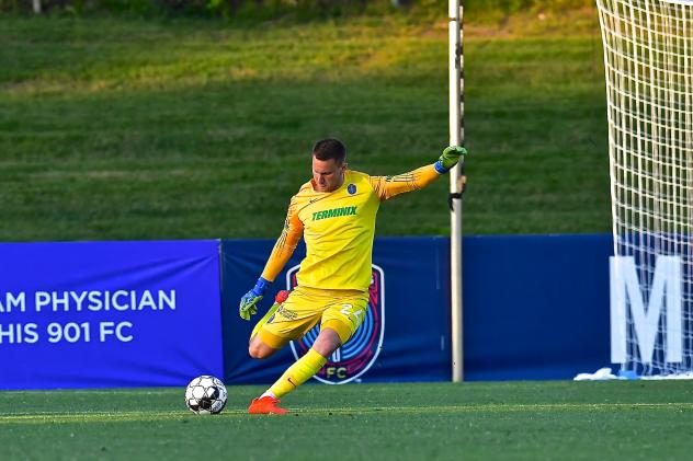 Memphis 901 FC goalkeeper Scott Levene