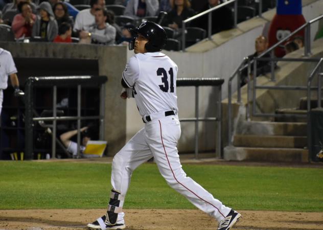 Ramon Flores of the Somerset Patriots