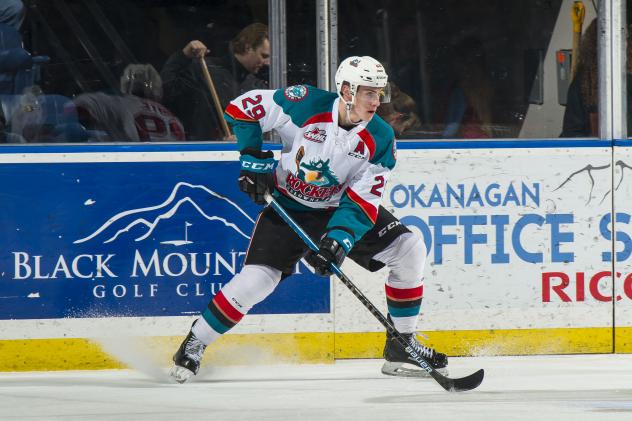 Kelowna Rockets left wing Nolan Foote