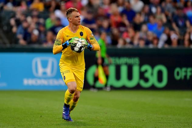 Memphis 901 FC goalkeeper Jeff Caldwell