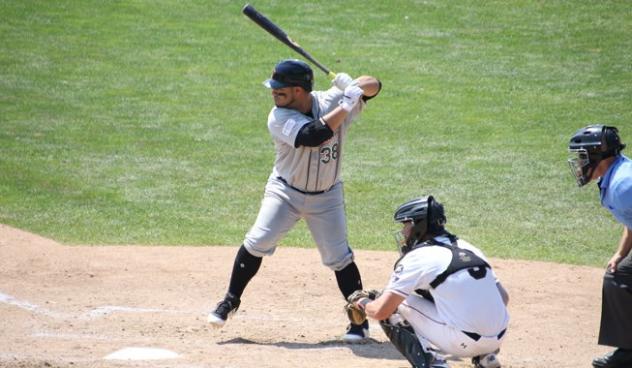 Ramon Cabrera of the Long Island Ducks at the plate