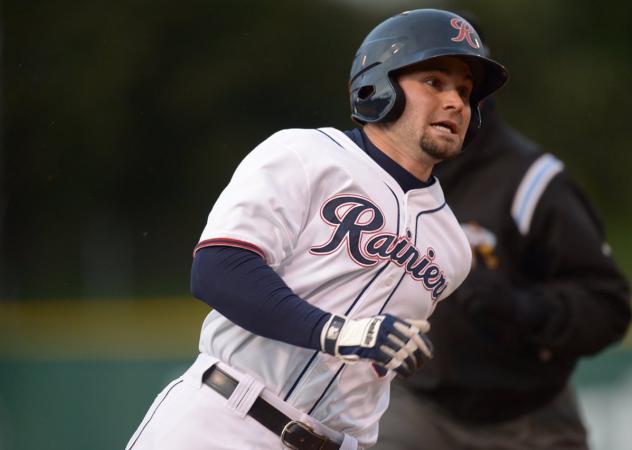 Outfielder/infielder Dario Pizzano with the Tacoma Rainiers