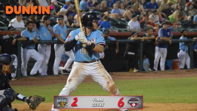 Hickory Crawdads catcher Matt Whatley