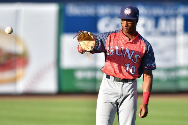 Armond Upshaw of the Hagerstown Suns drove in five runs in the game, the most for a Suns player since June 16, 2018