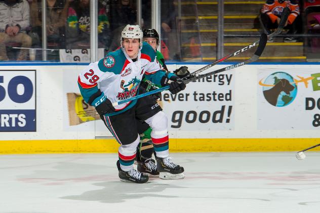 Kelowna Rockets left wing Nolan Foote