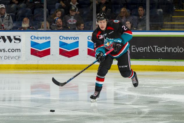 Kelowna Rockets defenceman Braydyn Chizen