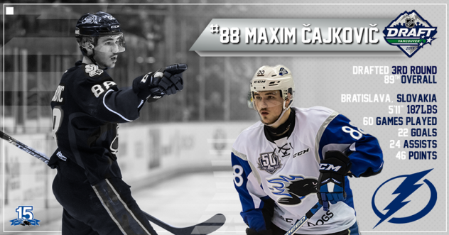 Saint John Sea Dogs forward Maxim Cajkovic