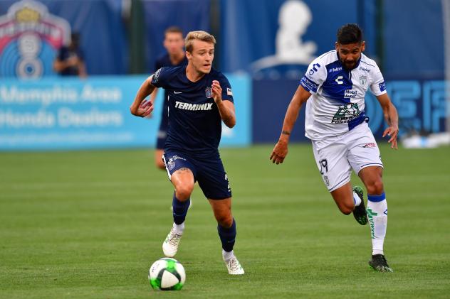 Memphis 901 FC against C.F. Pachuca at AutoZone Park