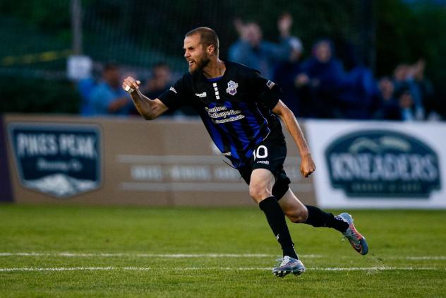Colorado Springs Switchbacks FC forward Mike Seth vs. Real Monarchs SLC