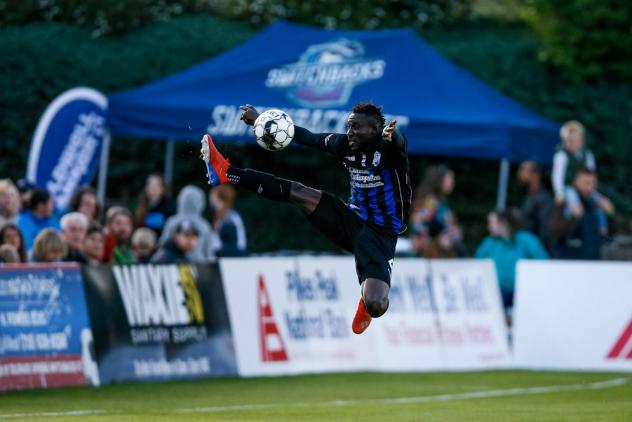 Colorado Springs Switchbacks FC center back Ibrahim Yaro vs. Real Monarchs SLC