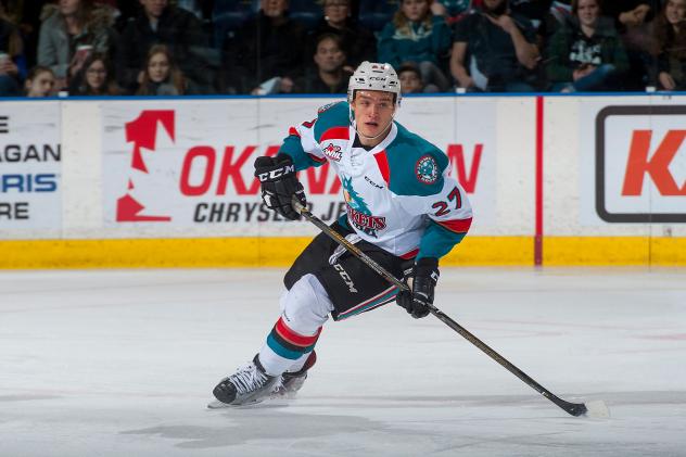Kelowna Rockets right wing Lane Zablocki