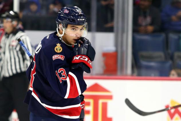Forward Sergei Alkhimov with the Regina Pats