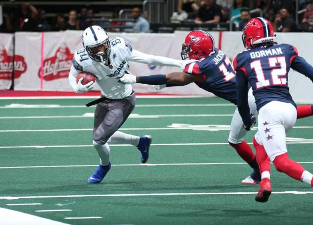 Baltimore Brigade wide receiver Milton Williams runs against the Washington Valor