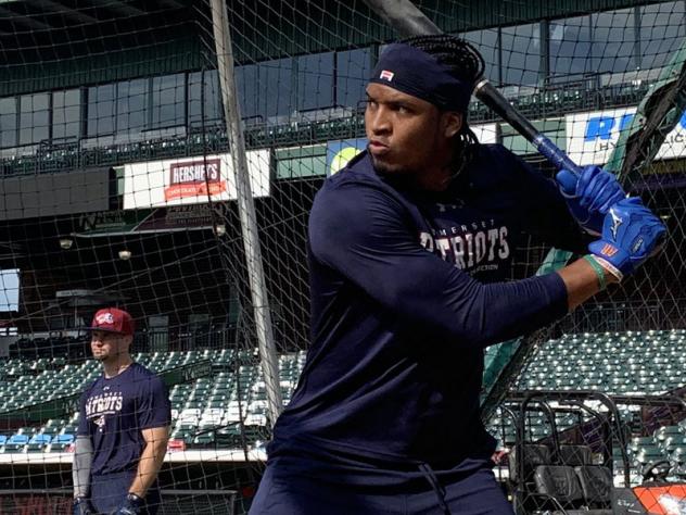 Jimmy Paredes with the Somerset Patriots