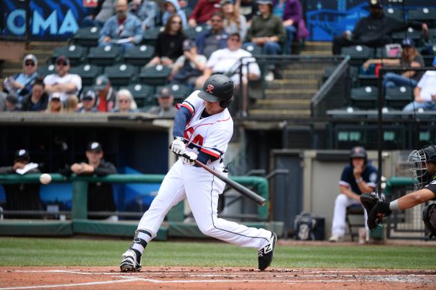 Jaycob Brugman of the Tacoma Rainiers