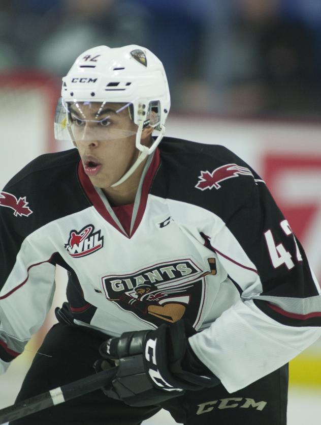 Vancouver Giants forward Justin Sourdif