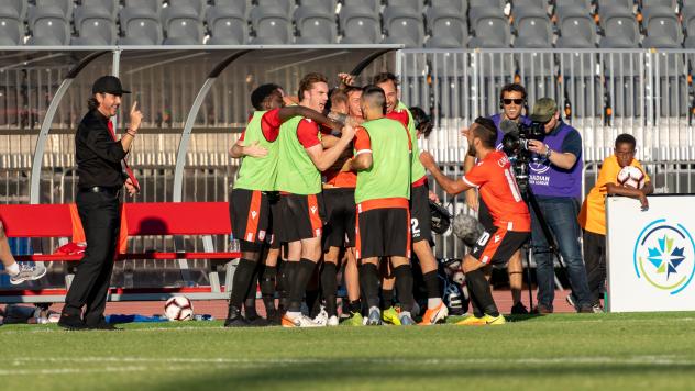 Cavalry FC celebrates