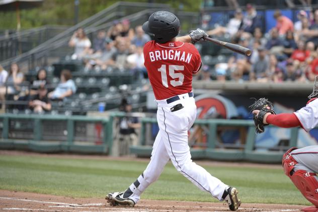 Jaycob Brugman of the Tacoma Rainiers