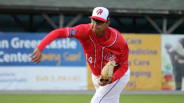 Hagerstown Suns pitcher Angel Guillen