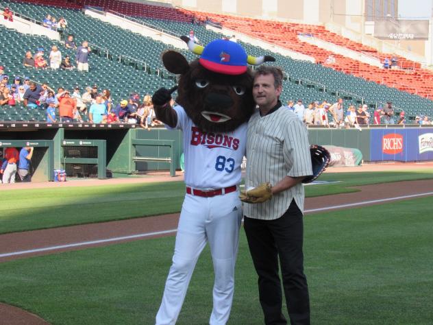 Dwier Brown at the Buffalo Bisons game