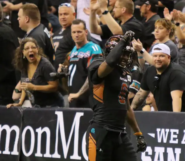 Arizona Rattlers defensive back Davontae Merriweather