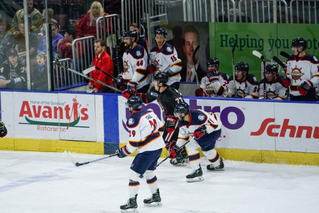 Matthew Schwegmann with the Peoria Rivermen