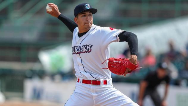 Lakewood BlueClaws on the mound