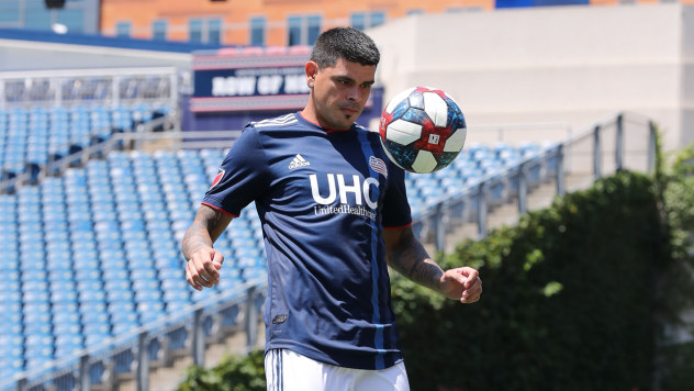 New England Revolution forward Gustavo Bou