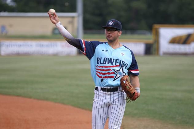 Jared Williams playing for the Lexington County Blowfish