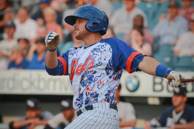Travis Taijeron hit a two-run home run for the Syracuse Mets on Thursday night