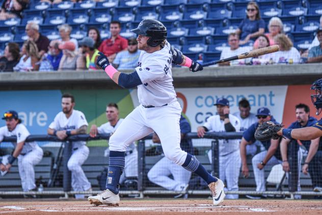 Pensacola Blue Wahoos second baseman Travis Blankenhorn