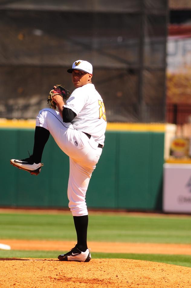 Pitcher Luis Escobar with the West Virginia Power