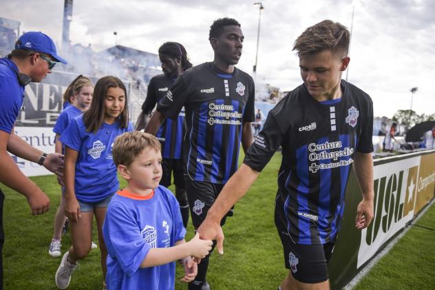 Colorado Springs Switchbacks FC enter the pitch