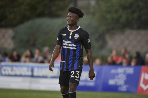 Colorado Springs Switchbacks FC right winger Shane Malcolm