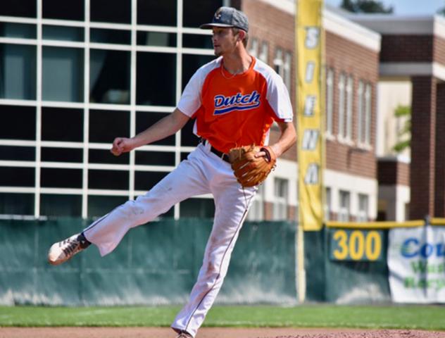 Albany Dutchmen pitcher Logan Savell