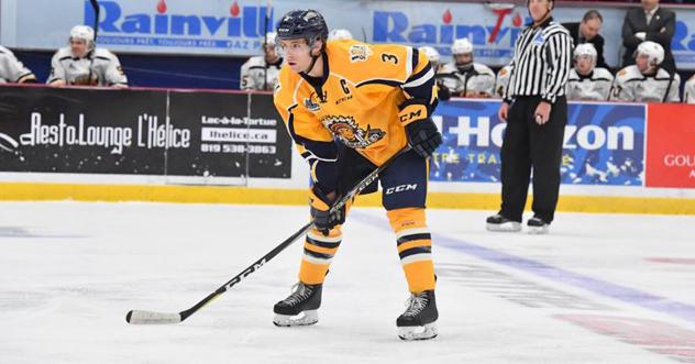 Defenseman Gabriel Sylvestre with the Shawinigan Cataractes