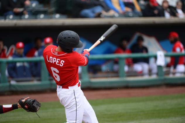 Tacoma Rainiers infielder Tim Lopes