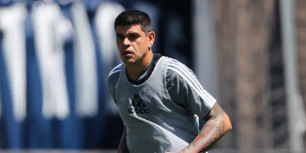 Gustavo Bou in training with the New England Revolution