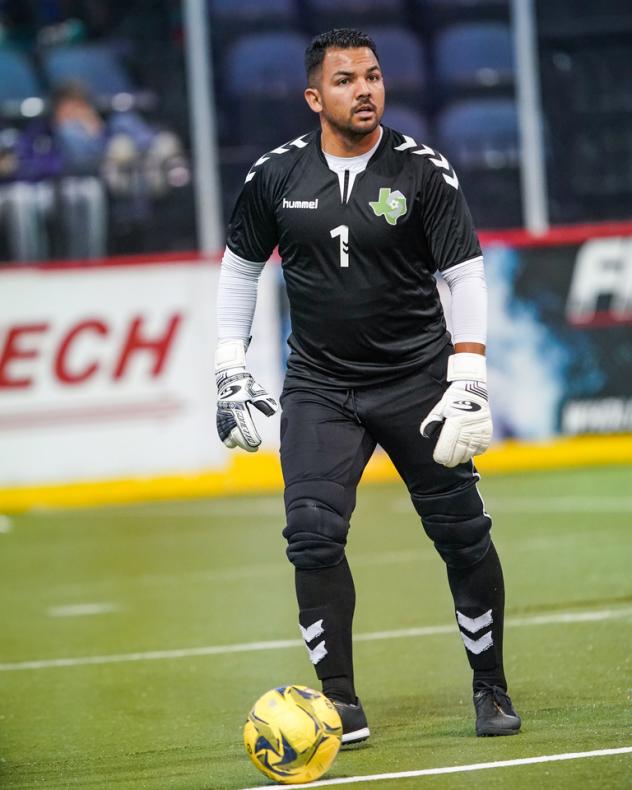 Dallas Sidekicks goalkeeper Juan Gamboa