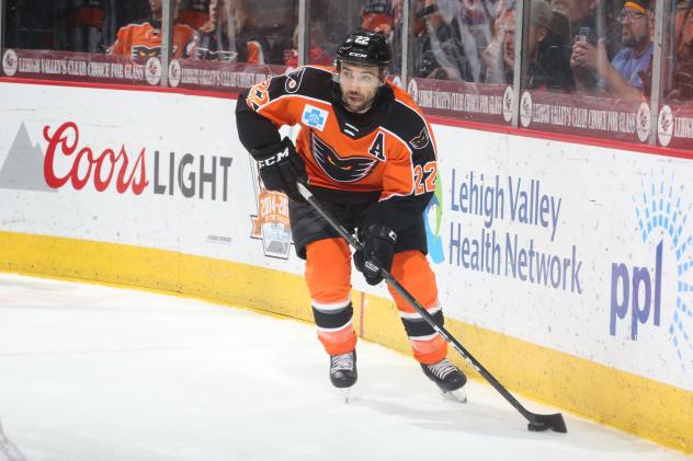 Forward Chris Conner with the Lehigh Valley Phantoms