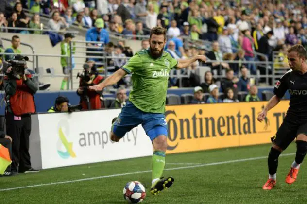 Jonathan Campbell scored the lone goal for Seattle Sounders FC vs. Borussia Dortmund