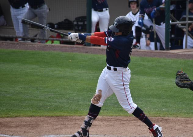 Ramon Flores of the Somerset Patriots