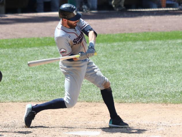 Justin Pacchioli of the Somerset Patriots