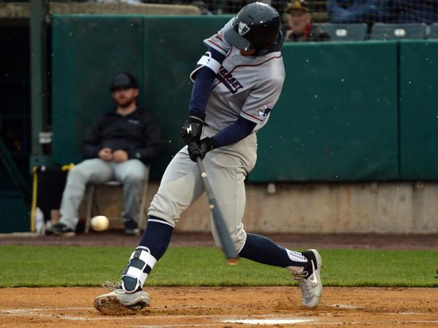 Will Kengor swings away for the Somerset Patriots