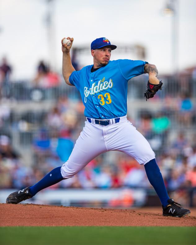 Amarillo Sod Poodles pitcher Lake Bachar