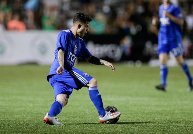 Reno 1868 FC midfielder Raul Mendiola