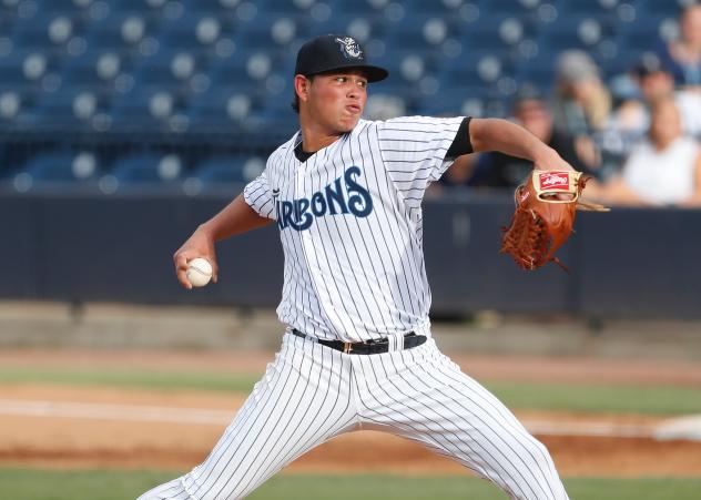 Tampa Tarpons pitcher Miguel Yajure