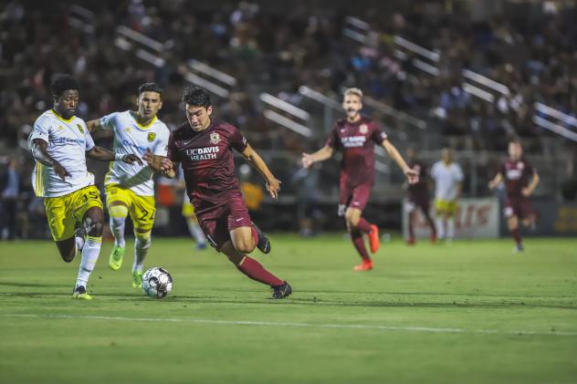 Sacramento Republic FC with possession against New Mexico United
