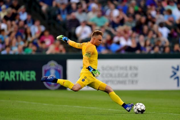 Memphis 901 FC goalkeeper Jeff Caldwell