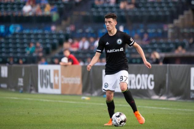 Forward Alfonso Ocampo-Chavez with Tacoma Defiance